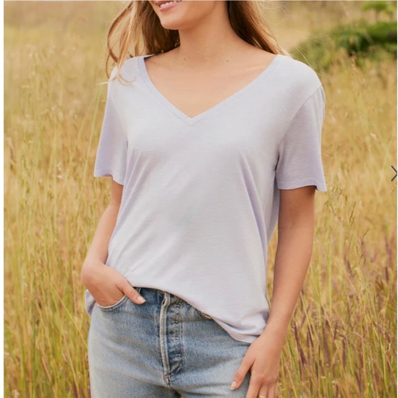 Marine Layer Boyfriend V-Neck Tee Short Sleeve Women’s T-Shirt in Size XS - Picture 16 of 16